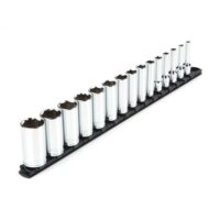 TEKTON SHD91113 3/8 in. Drive Deep 6-Point Socket Set (15-Piece)