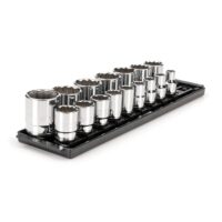 TEKTON SHD92118 1/2 in. Drive 12-Point Socket Set with Rails (3/8 in.-1-5/16 in.) (16-Piece)