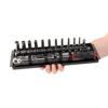 TEKTON SKT03101 1/4 in. Drive 6-Point Socket and Ratchet Set with Rails (5/32 in.-9/16 in.) (29-Piece)