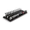 TEKTON SKT03101 1/4 in. Drive 6-Point Socket and Ratchet Set with Rails (5/32 in.-9/16 in.) (29-Piece)