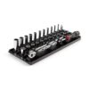 TEKTON SKT03102 1/4 in. Drive 12-Point Socket and Ratchet Set with Rails (5/32 in.-9/16 in.) (29-Piece)