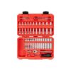 TEKTON SKT05303 1/4 in. Drive 6-Point Socket and Ratchet Set, 56-Piece (5/32 - 9/16 in. 4 - 15 mm)
