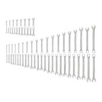 TEKTON WCB90902 Stubby and Standard Length Combination Wrench Set, 66-Piece (1/4-1-1/4 in., 6-32 mm)