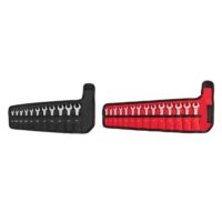 TEKTON WCB94403 1/4-3/4 in. 6-19 mm Stubby Combination Wrench Set with Pouch (25-Piece)
