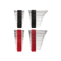 TEKTON WCB95901 1/4 - 3/4 in., 6 - 19 mm Stubby and Standard Length Combination Wrench Set with Modular Slotted Organizer (50-Piece)