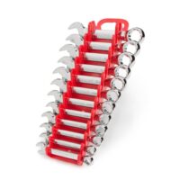 TEKTON WRN01170 8-19 mm Stubby Combination Wrench Set (12-Piece)