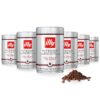 illy caffe Whole Bean Coffee - Perfectly Roasted Whole Coffee Beans – Intenso Dark Roast - Warm Notes of Cocoa & Dried Fruit – Full-Bodied - 100% Arabica Coffee - No Preservatives – 8.8 Ounce, 6 Pack - 1