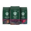Starbucks Dark Roast Ground Coffee—Variety Pack—3 bags (12 oz each) - 1