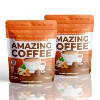 Superfoods Instant Coffee -12 Natural Superfoods - French Roast - Weight Loss & Brain Boost - Gluten Free, Non-GMO, Sugar Free, Vegan & Keto Friendly [60 Drinks] [Cocoa] - 1