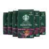 Starbucks Sumatra Dark Roast Ground Coffee, 18 Ounce (Pack of 6) - 1