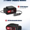 AVID POWER Tire Inflator Portable Air Compressor, 20V Cordless Car Tire Pump