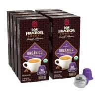 Don Francisco’s Organico Espresso Capsules Coffee, 80-Count Aluminum Recyclable Pods, Intensity 7