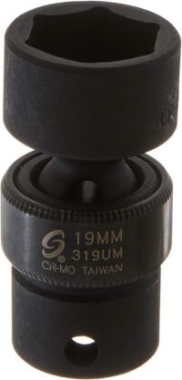 Sunex 319um 3/8-Inch Drive 19-Mm Universal Impact Socket