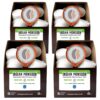 Fresh Roasted Coffee, Royal Water Half-Caf Indian Monsoon Malabar, Kosher, K-Cup Compatible, 72 Pods