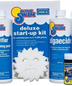 In The Swim Pool Deluxe Opening Chemical Start Up Kit - Above Ground and In-Ground Swimming Pools - Up to 15,000 White