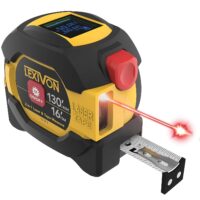 LEXIVON 2 in 1 Digital Laser Tape Measure 130ft 40m Laser Distance Meter Display On Backlit LCD Screen