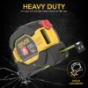 LEXIVON 2 in 1 Digital Laser Tape Measure | 130ft/40m Laser Distance Meter Display On Backlit LCD Screen