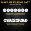 LEXIVON 2 in 1 Digital Laser Tape Measure | 130ft/40m Laser Distance Meter Display On Backlit LCD Screen