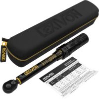 LEXIVON Inch Pound Torque Wrench 1/4-Inch Dr. | 72-Tooth Gear Dual-Direction Click Type