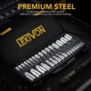 LEXIVON Master HEX Bit Socket Set, Premium S2 Alloy Steel | Complete 32-Piece, SAE and Metric Set | Enhanced Storage Case (LX-144) LEXIVON Master HEX Bit Socket Set, Premium S2 Alloy Steel | Complete 32-Piece, SAE and Metric Set | Enhanced Storage Case (LX-144)