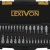 LEXIVON Master TORX Bit Socket Set, Premium S2 Alloy Steel | Complete 34-Piece, Solid Star & Tamper Proof T6 ~ T70 | Enhanced Storage Case (LX-149)