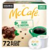 McCafe Irish Mocha, Keurig Single Serve K-Cup Pods, Flavored Coffee, 72 Count (6 Packs of 12)