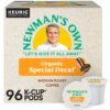 Newman's Own Organics Special Blend Decaf Coffee, Keurig Single-Serve K-Cup Pods, Medium Roast, 96 Count (4 Packs of 24)