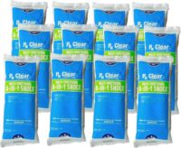 Rx Clear Multi-Functional 4-in-1 Swimming Pool Shock, 99% Sodium Dichloro-s-Triazinetrione Dihydrate One-Pound Bags 12-Pack