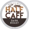 World's Best Half Caff Dark Roast Coffee 100ct. Solar Energy Produced Recyclable Single Serve Dark Roast Coffee Pods
