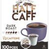 World’s Best Half Caff Dark Roast Coffee 100ct. Solar Energy Produced Recyclable Single Serve Dark Roast Coffee Pods