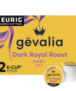 Gevalia Dark Royal Roast K-Cup Coffee Pods (72 Pods (6 Boxes of 12))