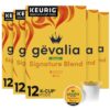 Gevalia Signature Blend Decaf Mild Light Roast K-Cup® Coffee Pods (72 Pods, 6 Boxes of 12)