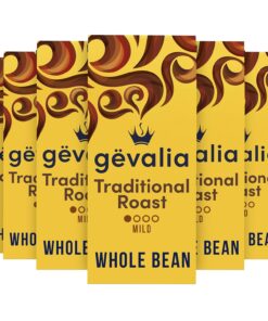 Gevalia Traditional Mild Roast Whole Bean Coffee (6 ct Pack, 12 oz Bags)