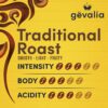 Gevalia Traditional Mild Roast Whole Bean Coffee (6 ct Pack, 12 oz Bags)
