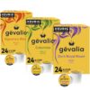 Gevalia Variety Pack with Signature Blend Light Roast (Colombia Medium Roast, and Dark Royal Roast Dark Roast K-cup Coffee Pods, 72 ct Pack)