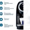 Lavazza BLUE Classy Mini Single Serve Espresso Coffee Machine LB 300, 5.3" x 13" x 10.2" 2 Coffee selections: simple touch controls, 1 programmable free dose and 1 pre-set