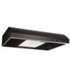 Broan-NuTone AR130BL AR1 Series 30 in. 270 Max Blower CFM 4-Way Convertible Under-Cabinet Range Hood with Light in Black