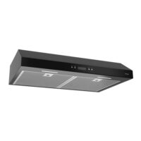 Broan-NuTone BCDJ130BL Broan Glacier 36 in. Convertible Under-Cabinet Range Hood, 450 Max Blower CFM, Black