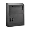 AdirOffice 631-07-BLK Black Heavy-Duty Secured Safe Drop Box Mailbox