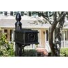 Architectural Mailboxes SC000BAM Stratford Black, Medium, Plastic, All-In-One Mailbox and Post Combo