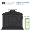 Architectural Mailboxes SC000BAM Stratford Black, Medium, Plastic, All-In-One Mailbox and Post Combo