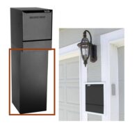dVault DVWM0062SH-1 Wall-Mount Delivery Bottom Hold Vault Mailbox, Black