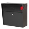 Mail Boss 7162 Metro Locking Wall-Mount Mailbox with High Security Reinforced Patented Locking System, Black