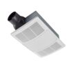Broan-NuTone BHFLED110 PowerHeat Series 110 CFM Ceiling Bathroom Exhaust Fan with Heater and CCT LED Lighting