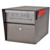 Mail Boss 7508BB Mail Manager Locking Post-Mount Mailbox with High Security Reinforced Patented Locking System, Bronze
