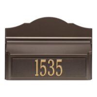 Whitehall 11255 Colonial Wall Mailbox Package #2 (Mailbox and Plaque)