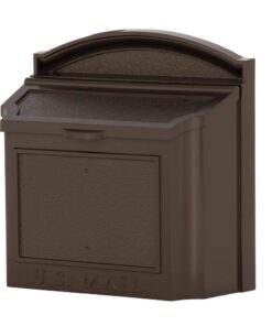 Whitehall Products 16138 French Bronze Wall Mailbox