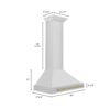 ZLINE Kitchen and Bath KB4STZ-30-CB Autograph Edition 30 in. 400 CFM Ducted Vent Wall Mount Range Hood with Champagne Bronze Handle in Stainless Steel