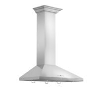 ZLINE Kitchen and Bath KL2CRN-30 30 in. 400 CFM Convertible Vent Wall Mount Range Hood with Crown Molding in Stainless Steel