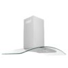 ZLINE Kitchen and Bath KN4-48 48 in. 400 CFM Convertible Vent Wall Mount Range Hood with Glass Accents in Stainless Steel